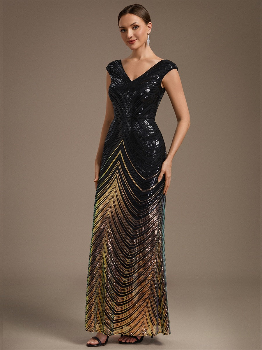 Design Contemporain de Produit Vestimentaire Moderne Robe #Couleur_Noir & Or
