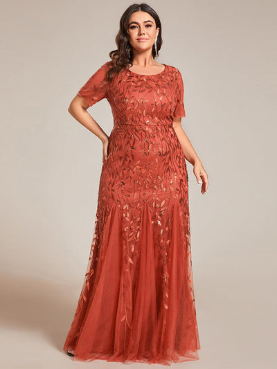 ever JADEN|Robes de soirée Longues Sirène en Tulle à Imprimé Floral et Paillettes