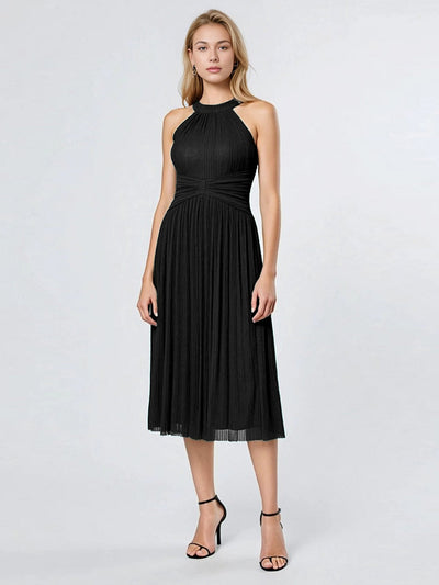 ever VAYLA|Robe de soirée sans manches en maille scintillante