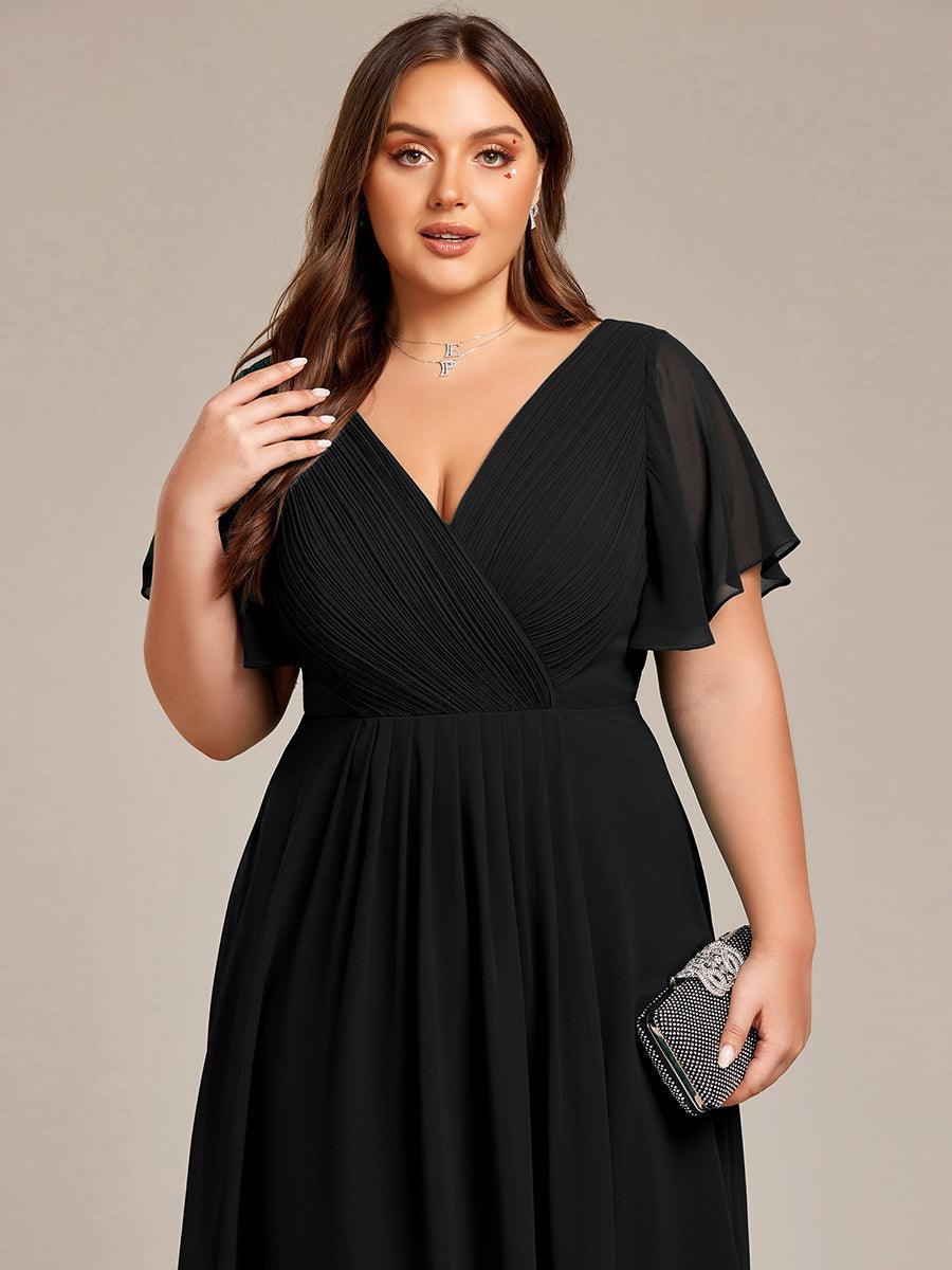 Robe de soirée noire pour fête d'automne et d'hiver 2024 #Style_EG01923BK