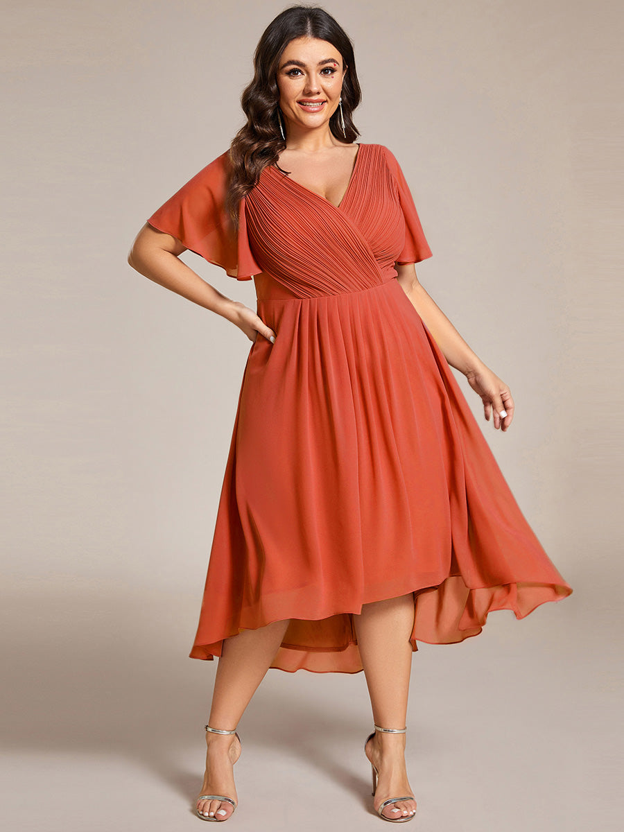 Burnt Orange Bridesmaid Dresses #style_EG01923BO
