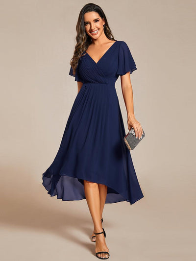 ever FAYE|Robe d'invitée de mariage fluide col en V chic et élégante