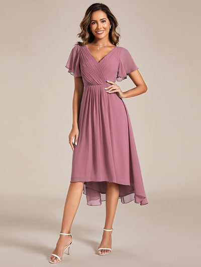 ever FAYE|Robe d'invité de mariage chic à col en V