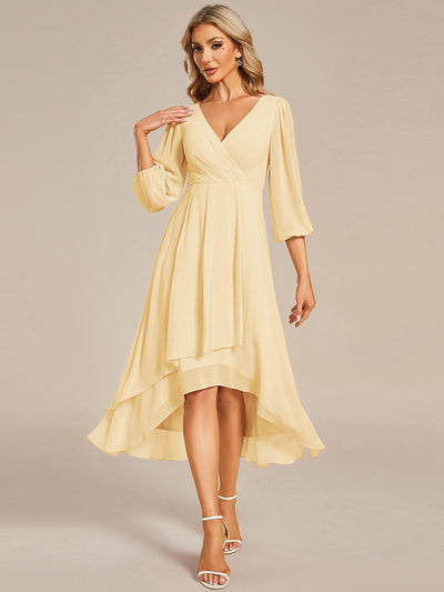 ever BRIAR|Robe invitée mariage en mousseline à manches 3/4 et col en V