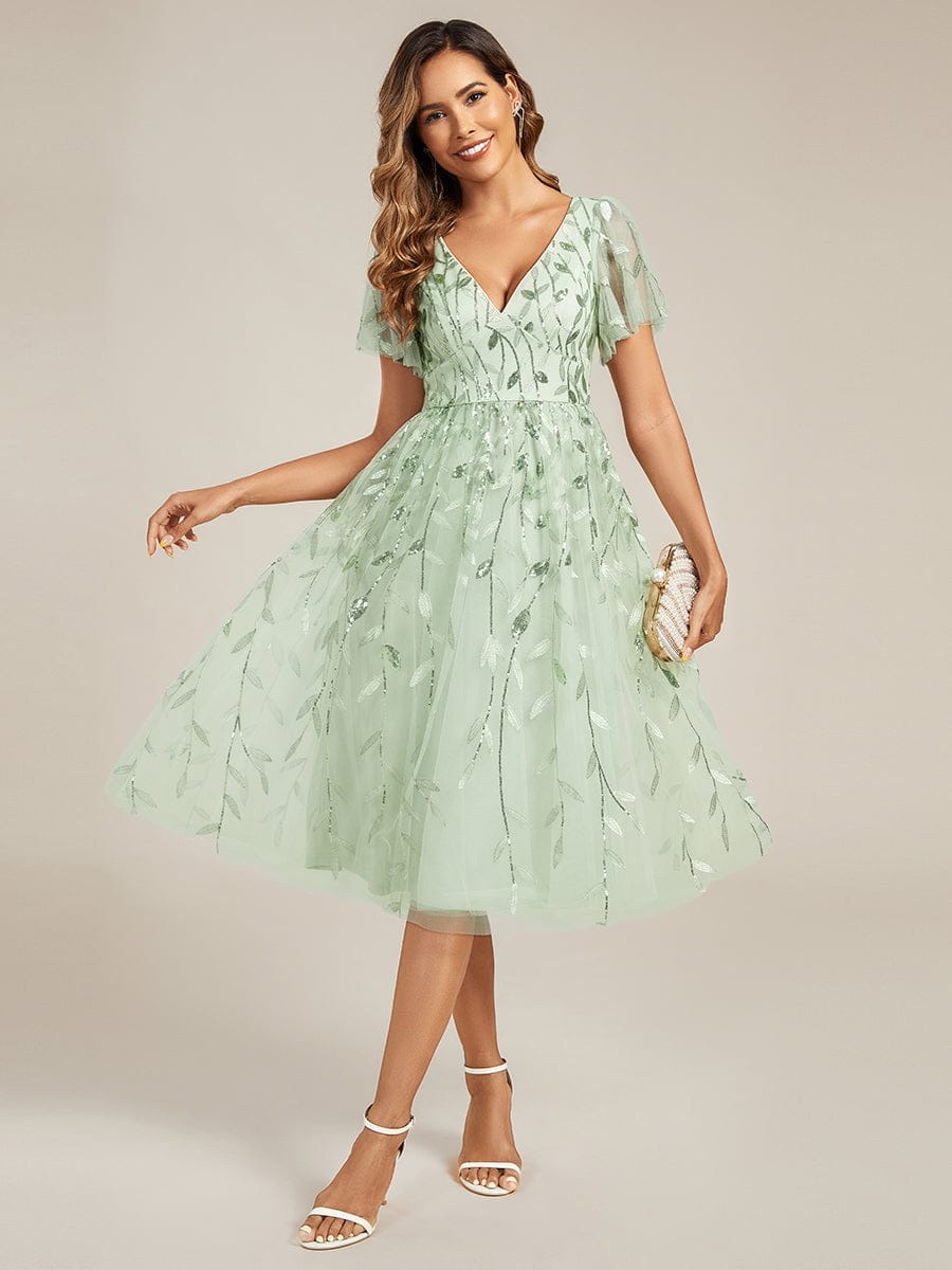 Ever-Pretty Échantillon de Sequins Feuille#Couleur_Menthe Verte