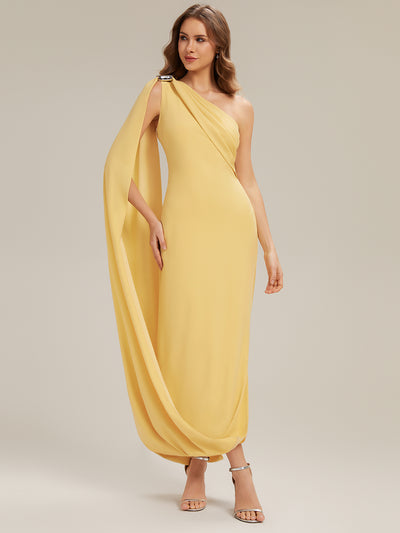 ever KIELO|Robe maxi asymétrique sans manches en jersey extensible avec des rubans fluides(Vente Finale)
