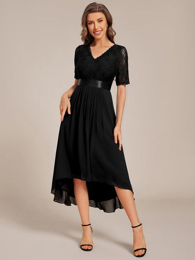 ever JOLEN|Robe d'invitée mi-longue en mousseline à empiècements en dentelle