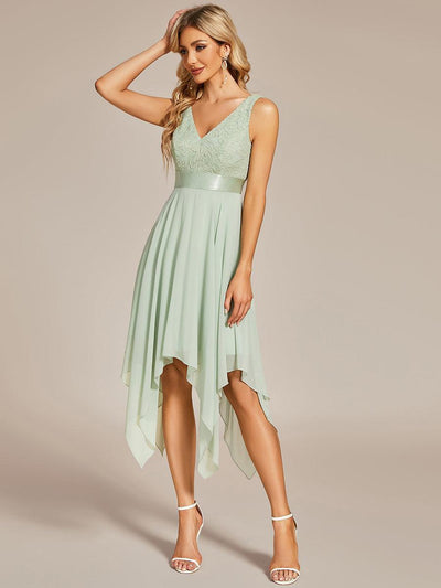 ever COSTA|Robe pour invitée mariage irrégulière en mousseline de soie