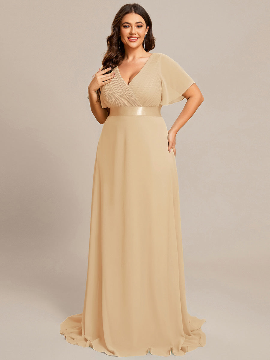 Robe de maternité en mousseline simple à manches volantées #Couleur_Charbon