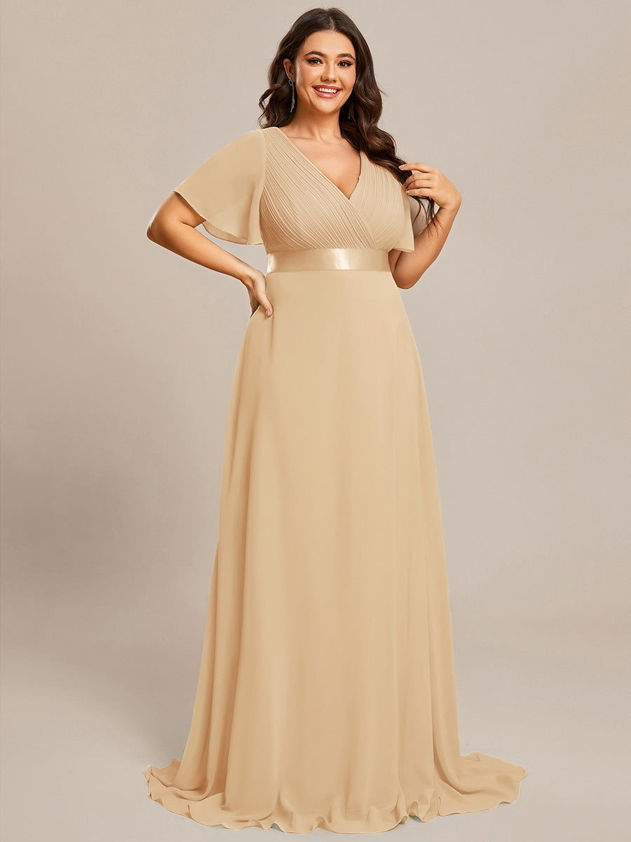 Robe de maternité en mousseline simple à manches volantées #Couleur_Charbon