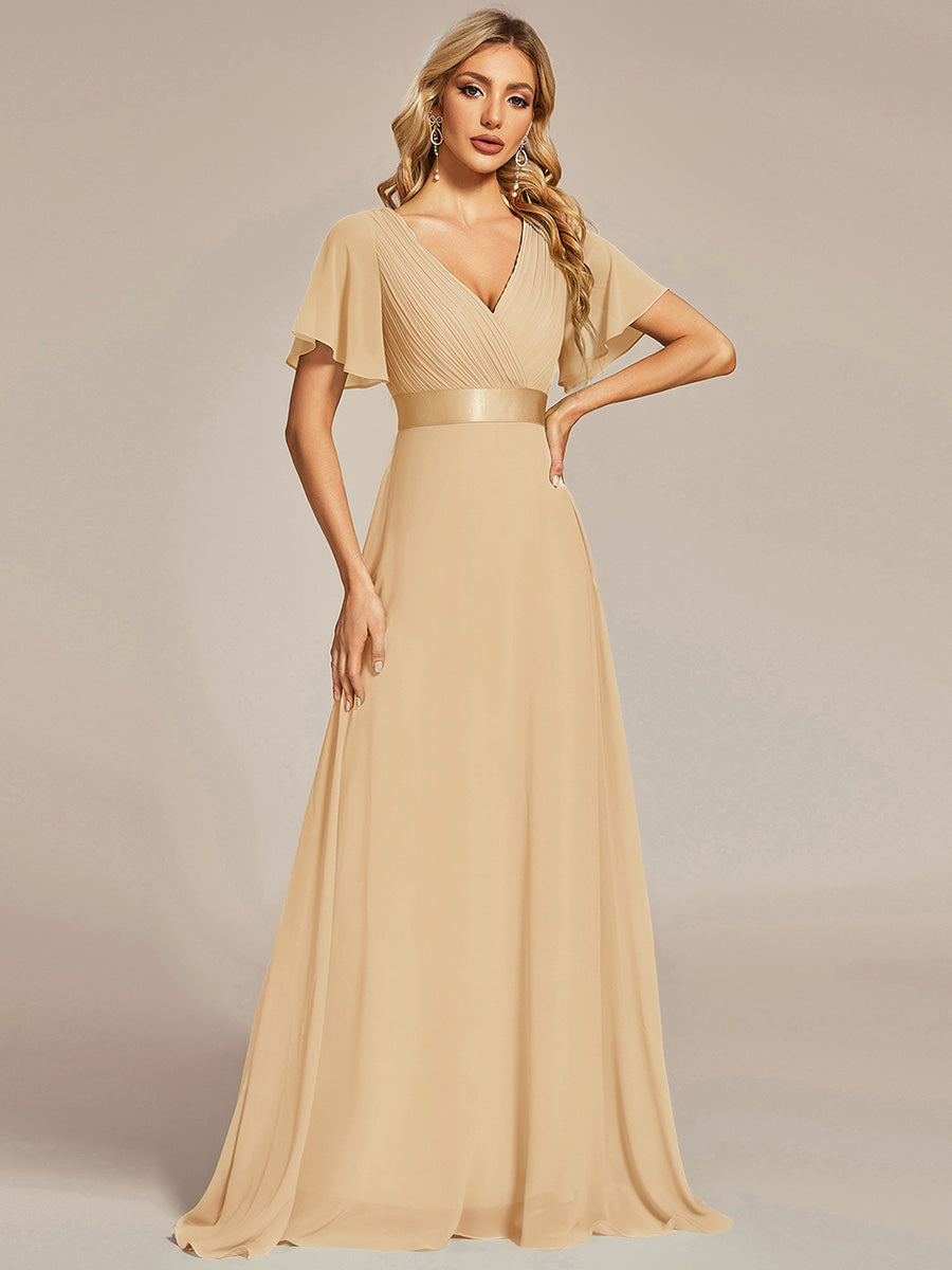 Robe de maternité en mousseline simple à manches volantées #Couleur_Charbon