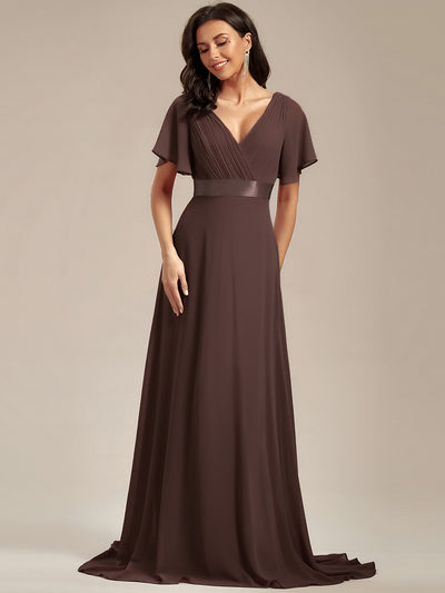 ever MONICA|Robe de soirée fluide élégante en mousseline à taille haute