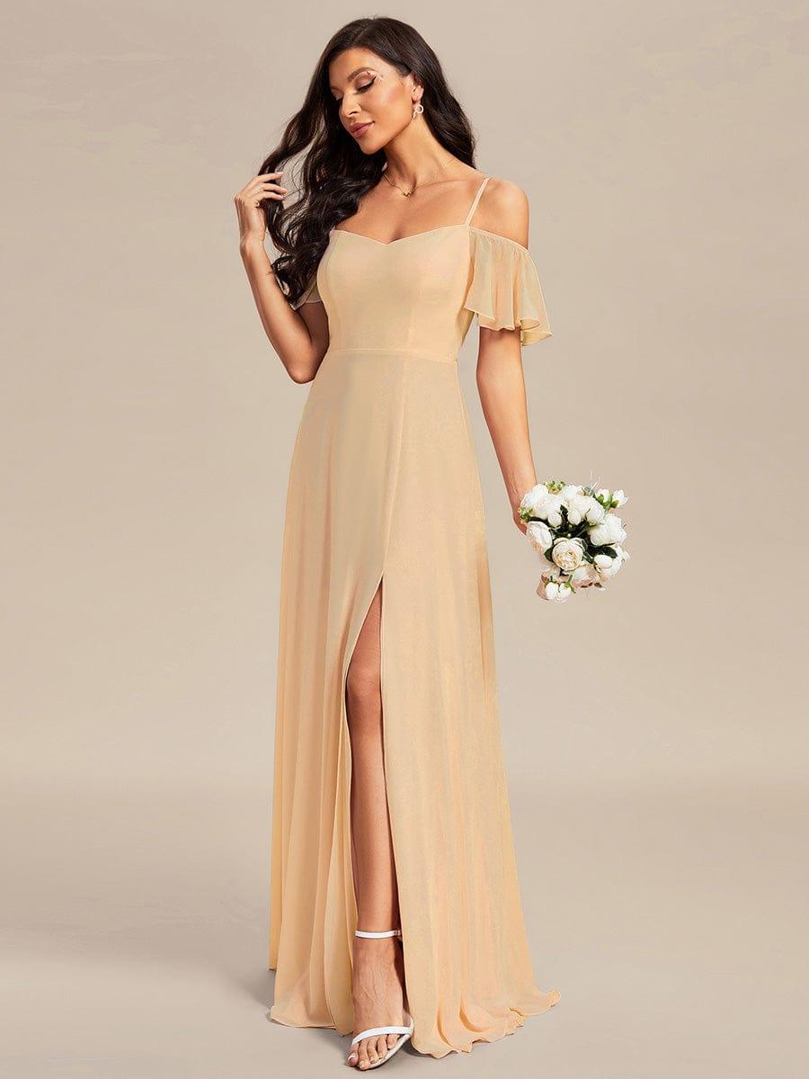 Top Picks Champagne Bridesmaid Gowns #style_ES00237CH