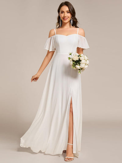 ever REYA|Robe Demoiselle d'Honneur sexy à épaules dénudées et à encolure en V