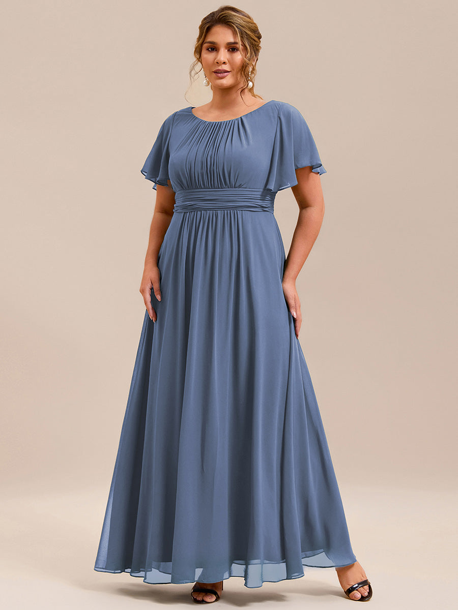 Meilleurs choix de robes de demoiselle d'honneur en satin #Couleur_Marine Fume