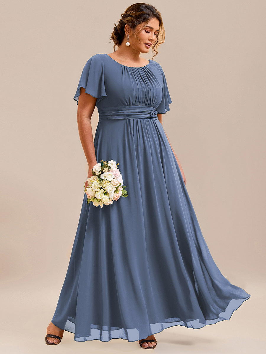 Meilleurs choix de robes de demoiselle d'honneur en satin #Couleur_Marine Fume