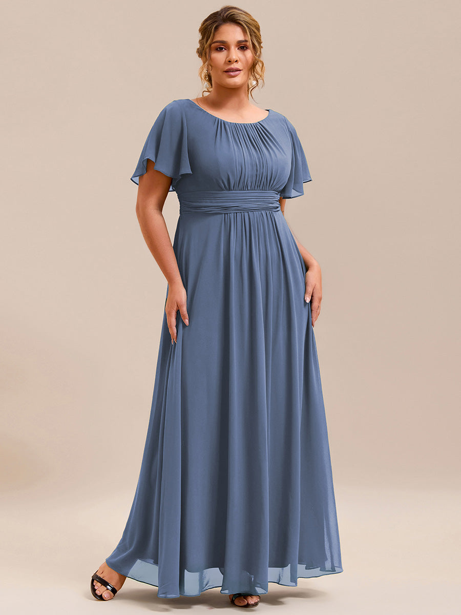 Meilleurs choix de robes de demoiselle d'honneur en satin #Couleur_Marine Fume