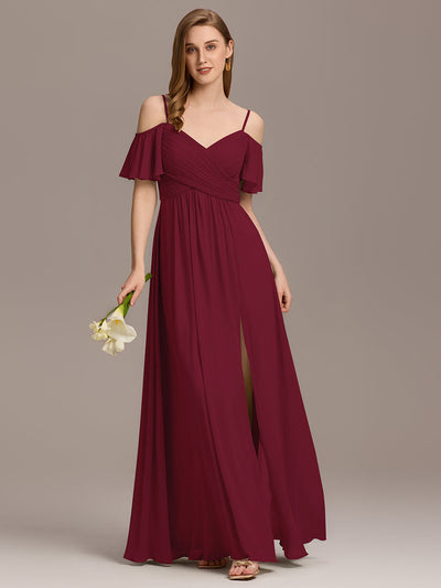 ever GRACIE|Robes de demoiselle d'honneur à épaules dénudées et à fente haute