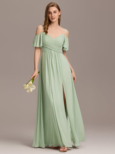 ever GRACIE|Robes de demoiselle d'honneur à épaules dénudées et à fente haute