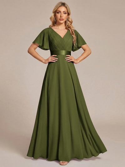 ever MONICA|Robes de demoiselle d'honneur en mousseline taille haute élégantes et fluides