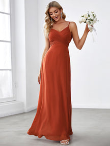 Burnt Orange Bridesmaid Dresses #style_ES80026BO