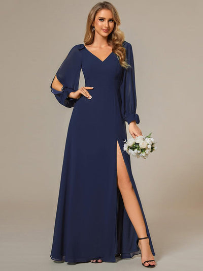 ever IVORY|Robe invitée mariage à manches fendues et dos nu