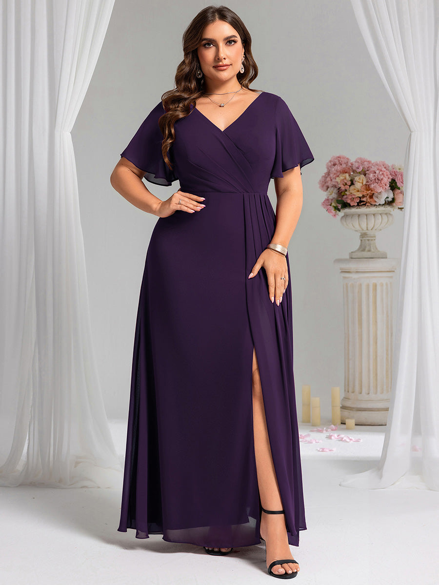Meilleurs choix de robes de demoiselle d'honneur en satin #Couleur_Violet Foncé