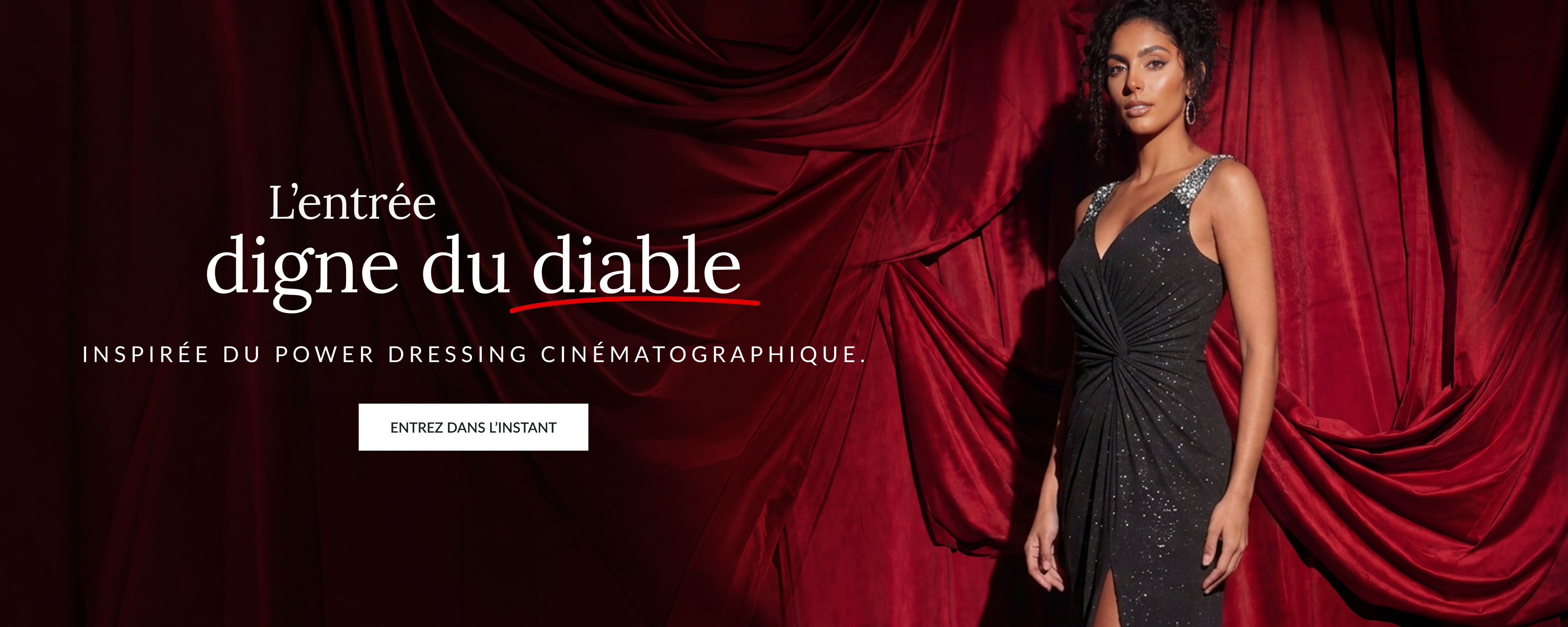 ever NOIRE|Robe de soirée élégante à paillettes et col en V