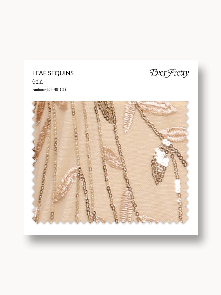 Ever-Pretty Échantillon de Sequins Feuille#Couleur_Dorée