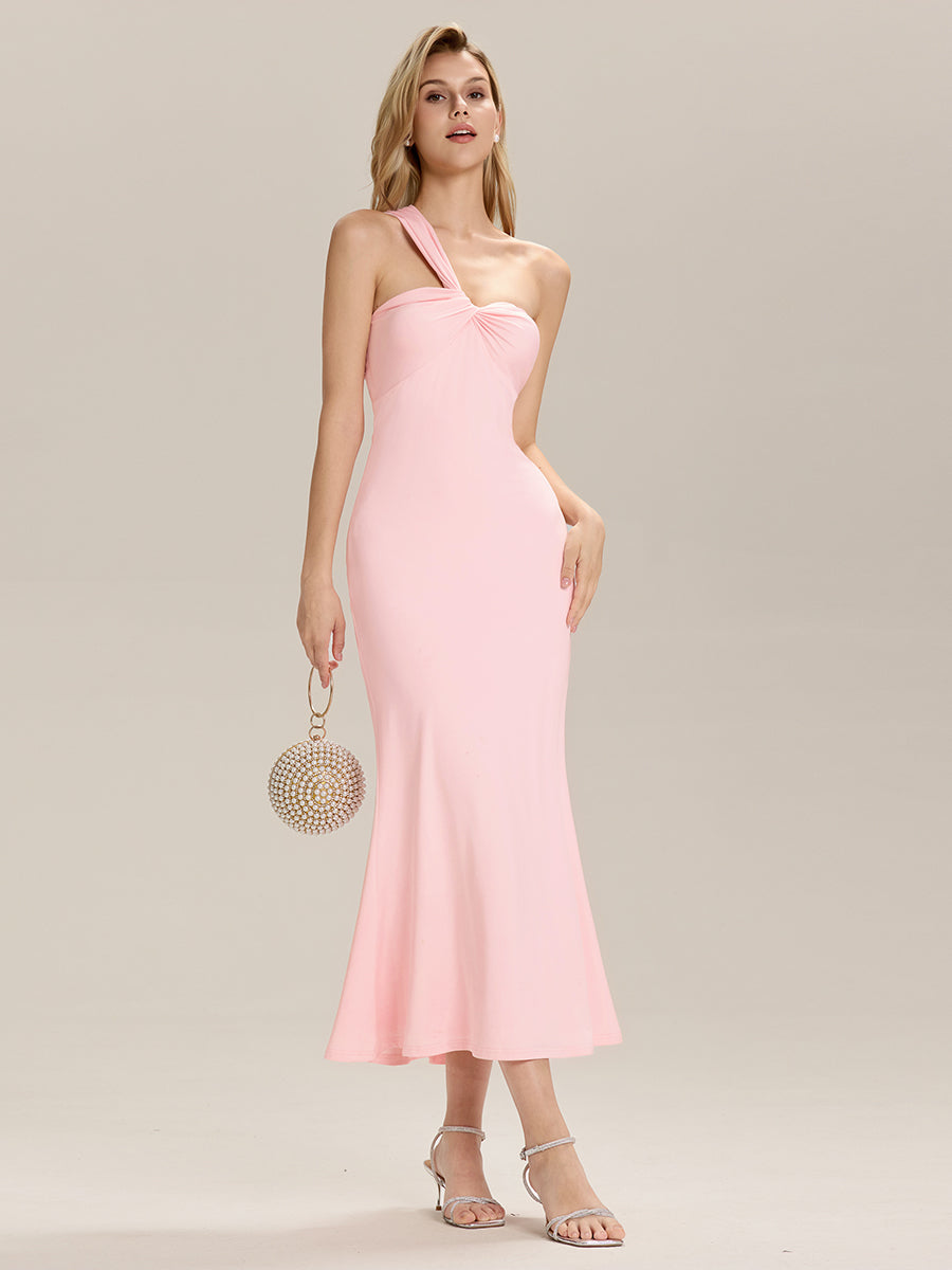 Robe de mariée dos nu fendue sur le côté #Couleur_Rose