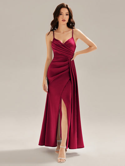 ever HARVEY|Robe de soirée sans manches décolletée avec rubans fluides