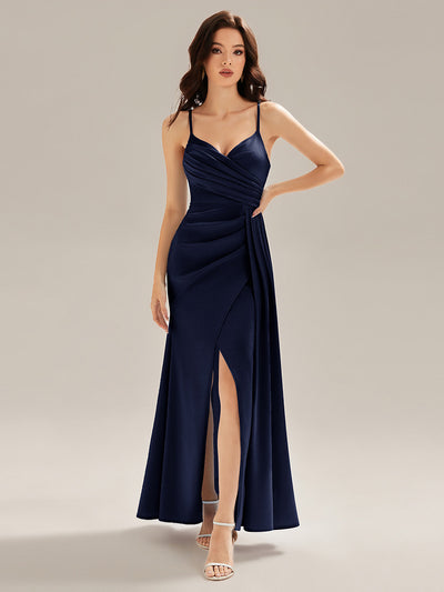 ever HARVEY|Robe de soirée sans manches décolletée avec rubans fluides