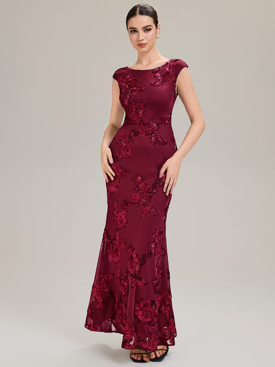 Robe de Soirée Chic Sirène Sans Manches à Épaule Unique en Tissu à Faible Élasthanne