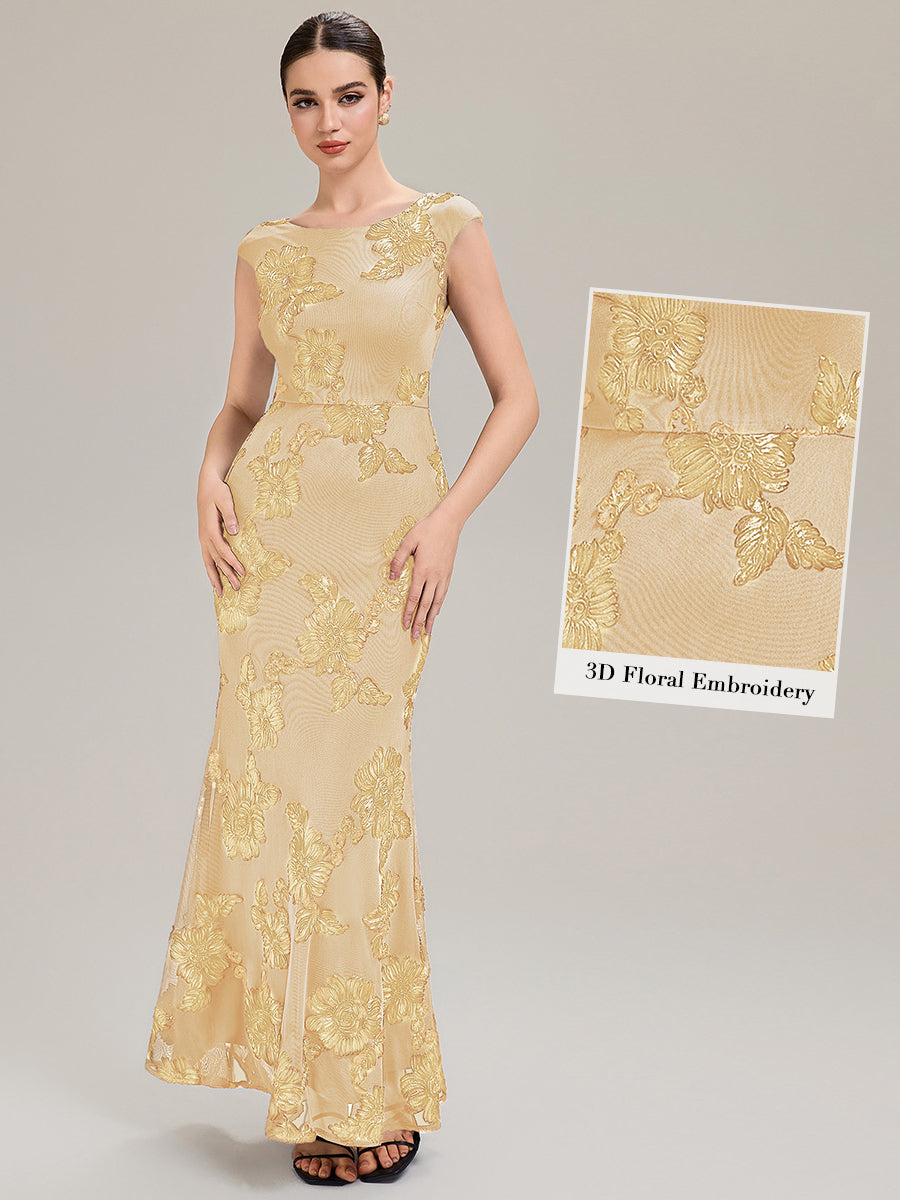 Robe Midi Sirène Sans Manches à Épaule Unique en Tissu à Faible Élasthanne Robe de Soirée Chic #Couleur_Jaune