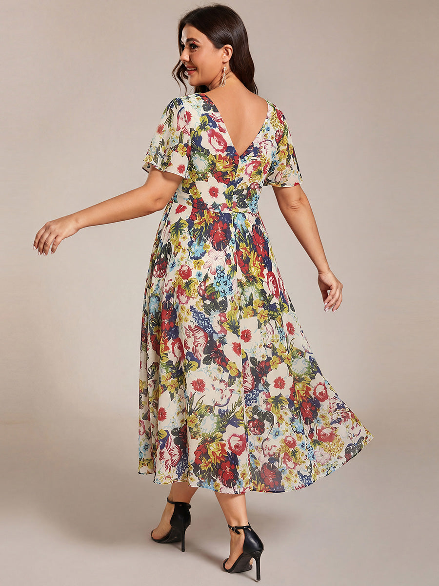 Robes de demoiselle d'honneur dos nu avec nœuds #Couleur_Creme Imprime