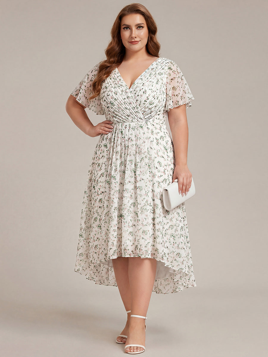 Robes de demoiselle d'honneur dos nu avec nœuds #Couleur_Blanc Vert