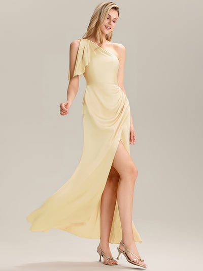 ever EVELISE|Robe longue asymétrique sans manches fente haute