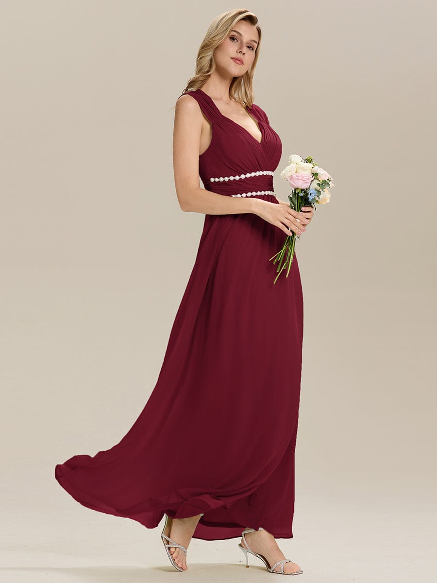 Meilleurs choix de robes de demoiselle d'honneur en satin #Couleur_Bordeaux