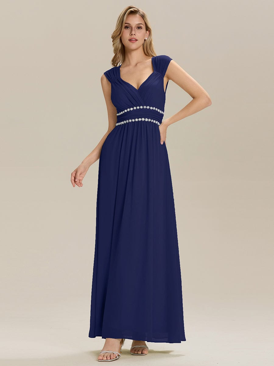 Meilleurs choix de robes de demoiselle d'honneur en satin #Couleur_Bleu Marine