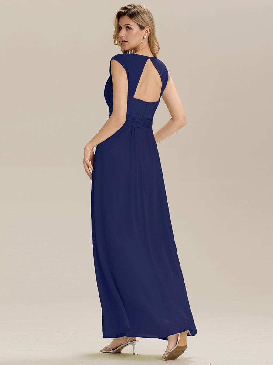 Meilleurs choix de robes de demoiselle d'honneur en satin #Couleur_Bleu Marine