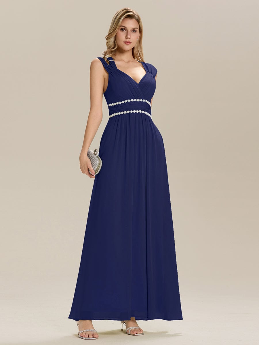 Meilleurs choix de robes de demoiselle d'honneur en satin #Couleur_Bleu Marine