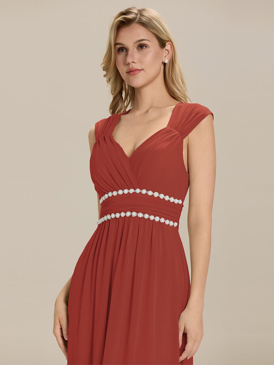 Meilleurs choix de robes de demoiselle d'honneur en satin #Couleur_Vermillon