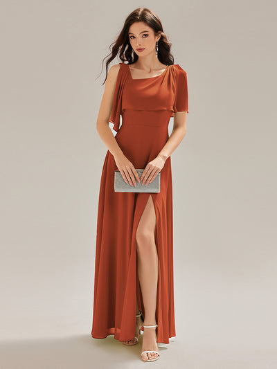 ever SABRINA|Robe longue sans manches à décolleté halter fente haute