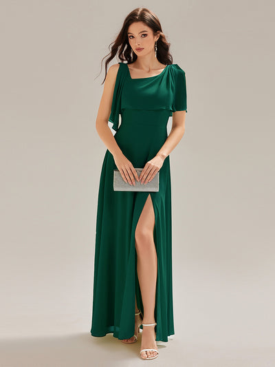ever SABRINA|Robe longue sans manches à décolleté halter fente haute