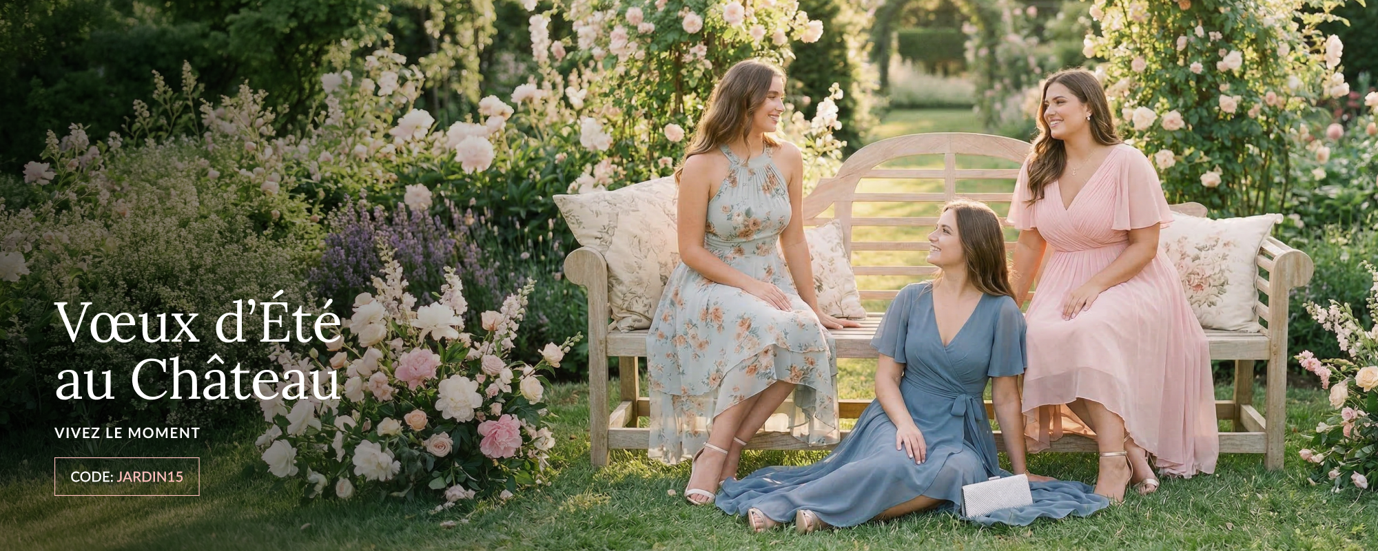 ever FAYE|Robe d'invité de mariage chic à col en V