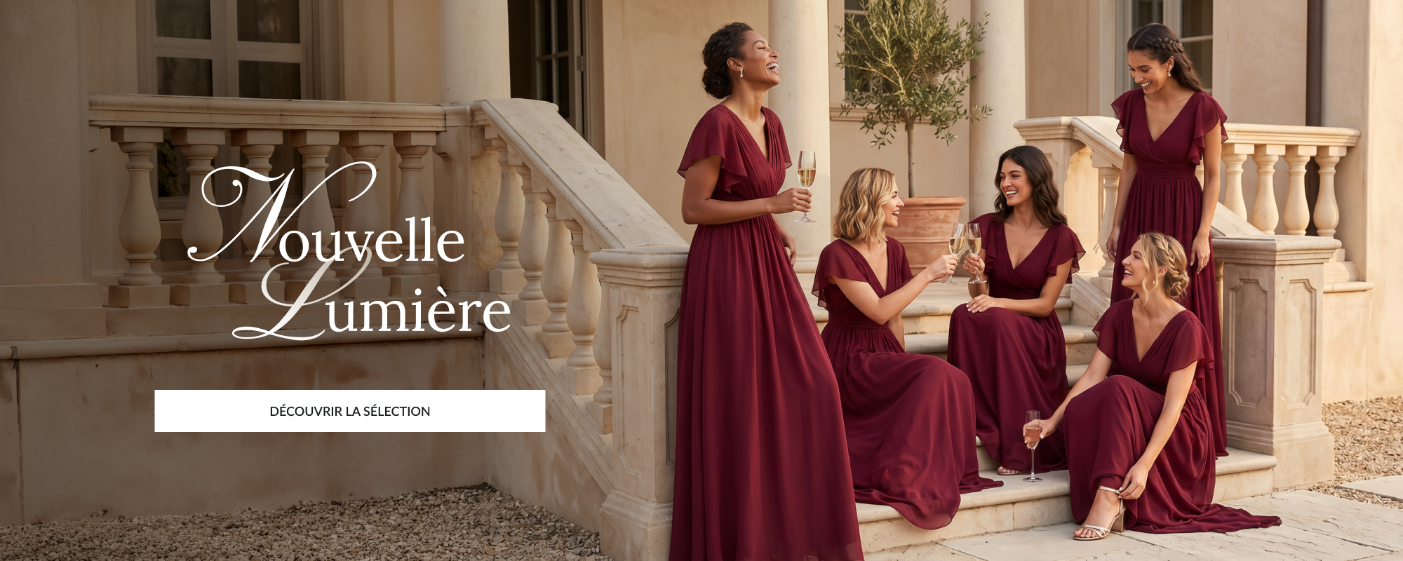 Robes de Demoiselle d'Honneur Bordeaux