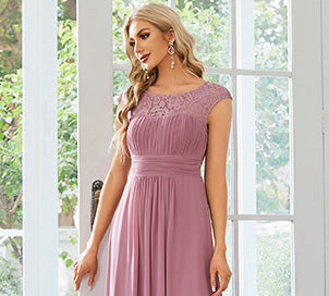 Robe d'invitée de mariage longue