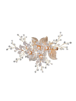 Accessoire cheveux en perles d'ornement de fleurs à la main exquise