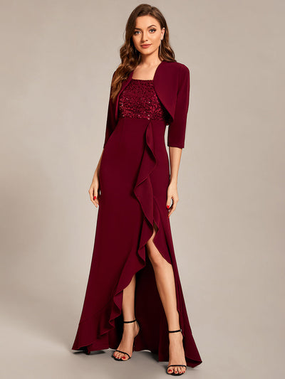 Taille personnalisée Robe Mère fendue avec tombola et veste