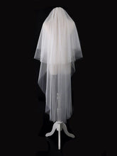 Voile de mariée cathédrale en tulle à plusieurs niveaux #Longueur_Court